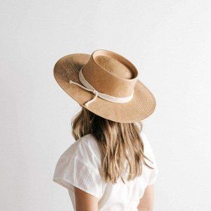 NWT Gigi Pip Hat | Bre Straw Pork Pie | Stiff Brim